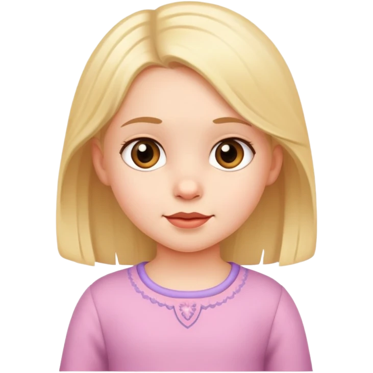 Three year old girl emoji