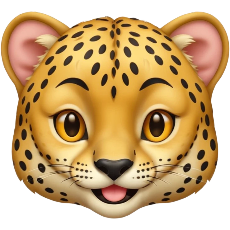 Cheetah winking  emoji