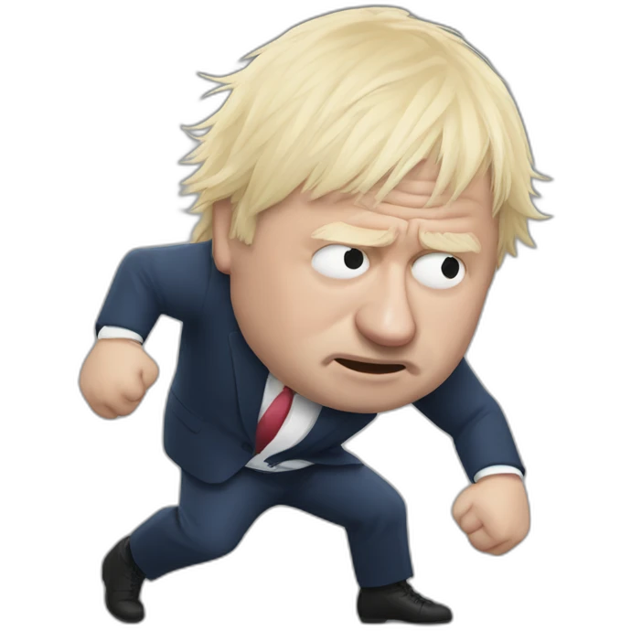 Boris Johnson wresting match emoji