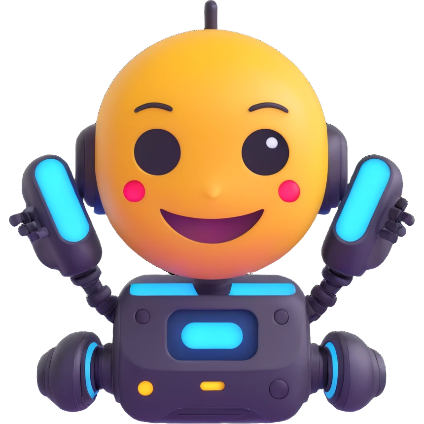 AI emoji inspired by malatang, a bowl of spicy Chinese hot pot with digital or robotic elements, friendly and futuristic, glowing accents emoji