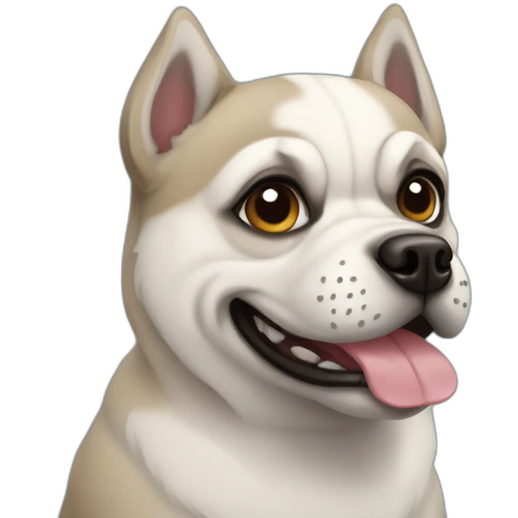 Husky pug emoji