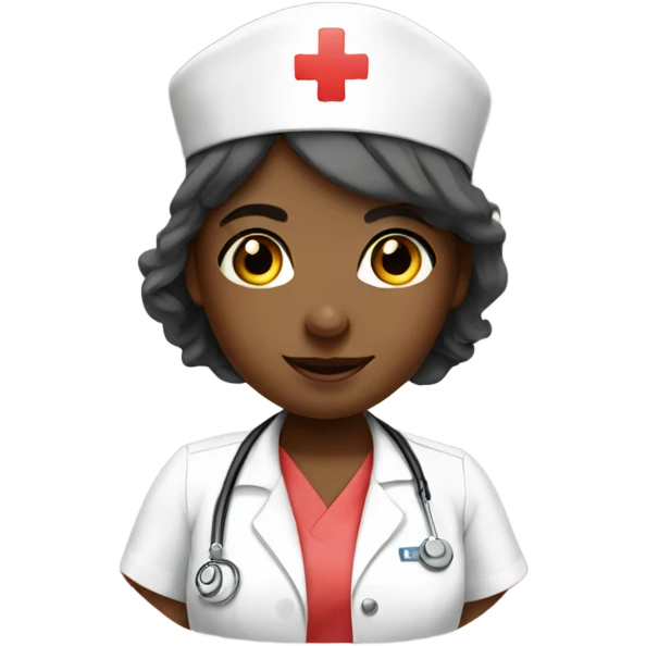 cute pallid nurse emoji