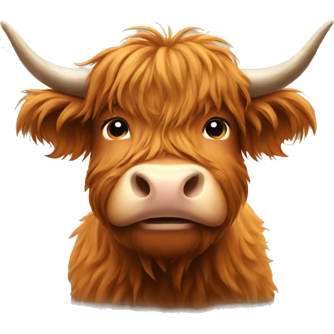 Highland cow  emoji