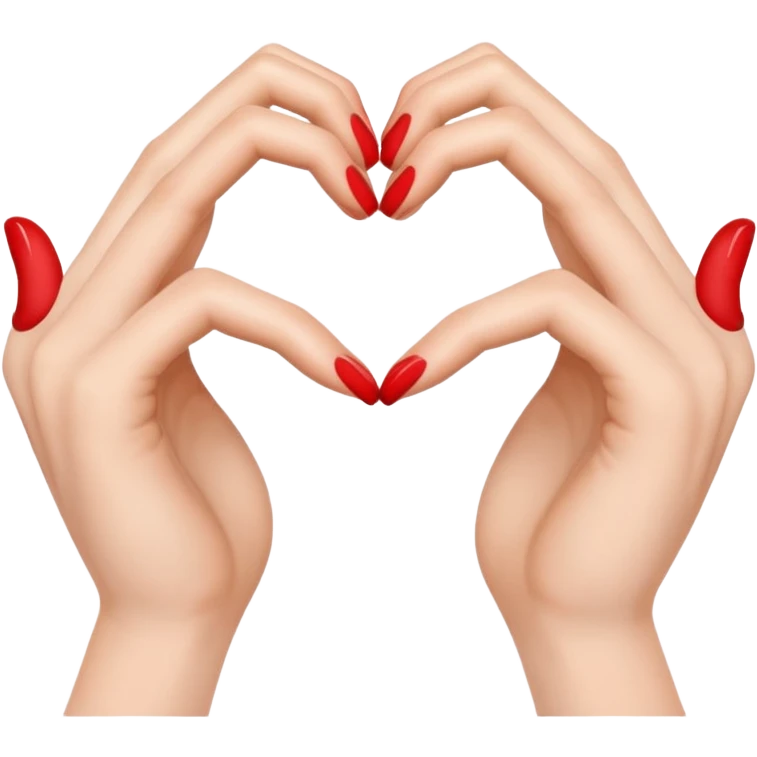 Hands forming a heart emoji
