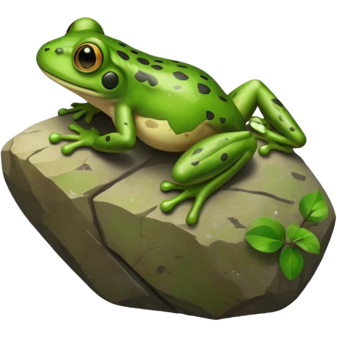 frog who is a rock climber emoji