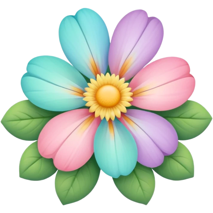 Cute pastel flower emoji