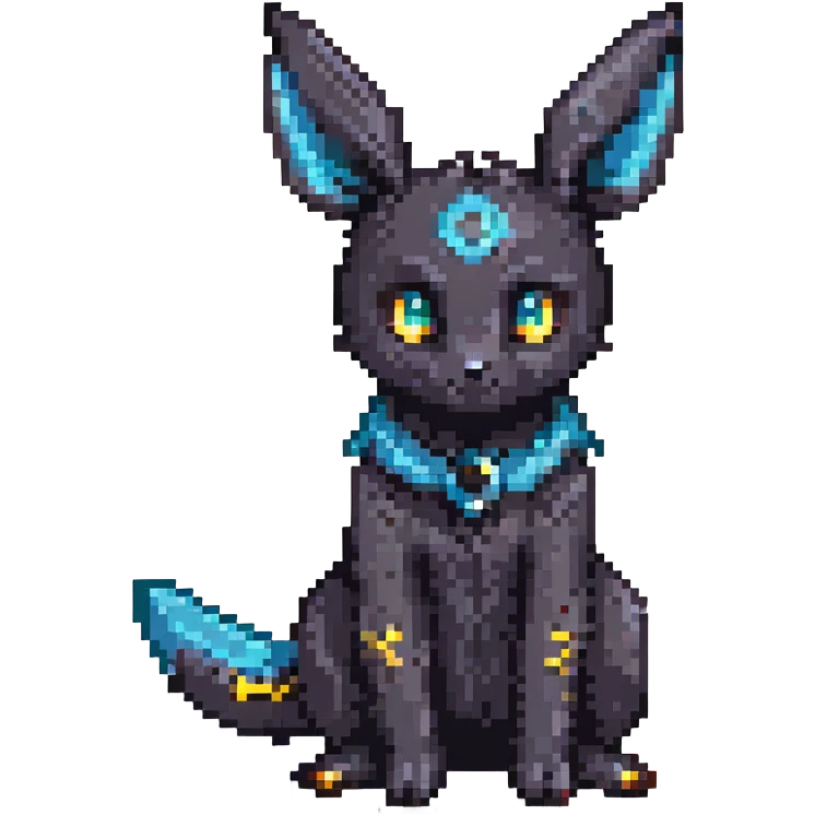 pokemon umbreon sitting pose emoji