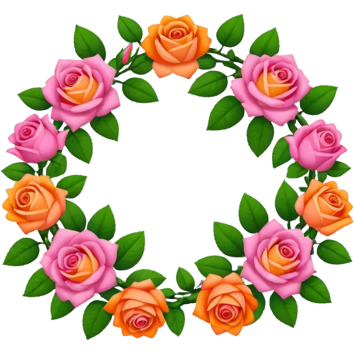 two flower garlands emoji