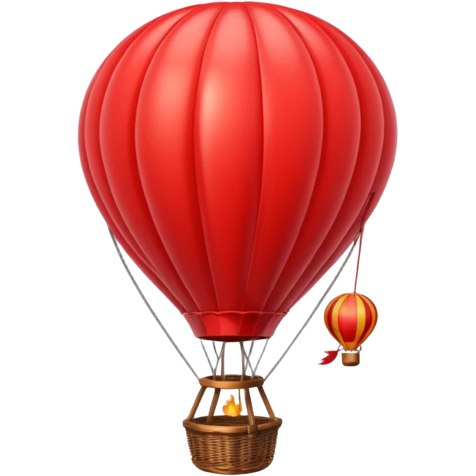 red hot air balloon emoji