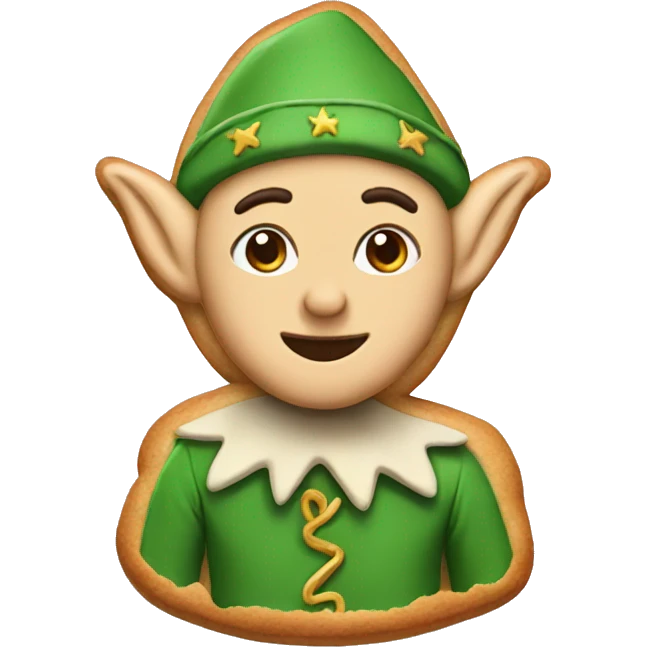 Elf cookie emoji