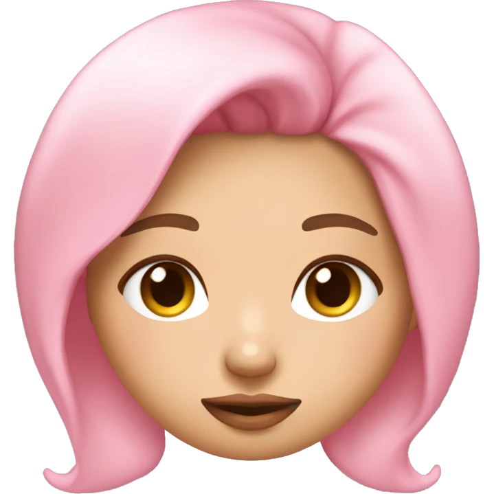 Coquette cute pink sleepy girl  emoji