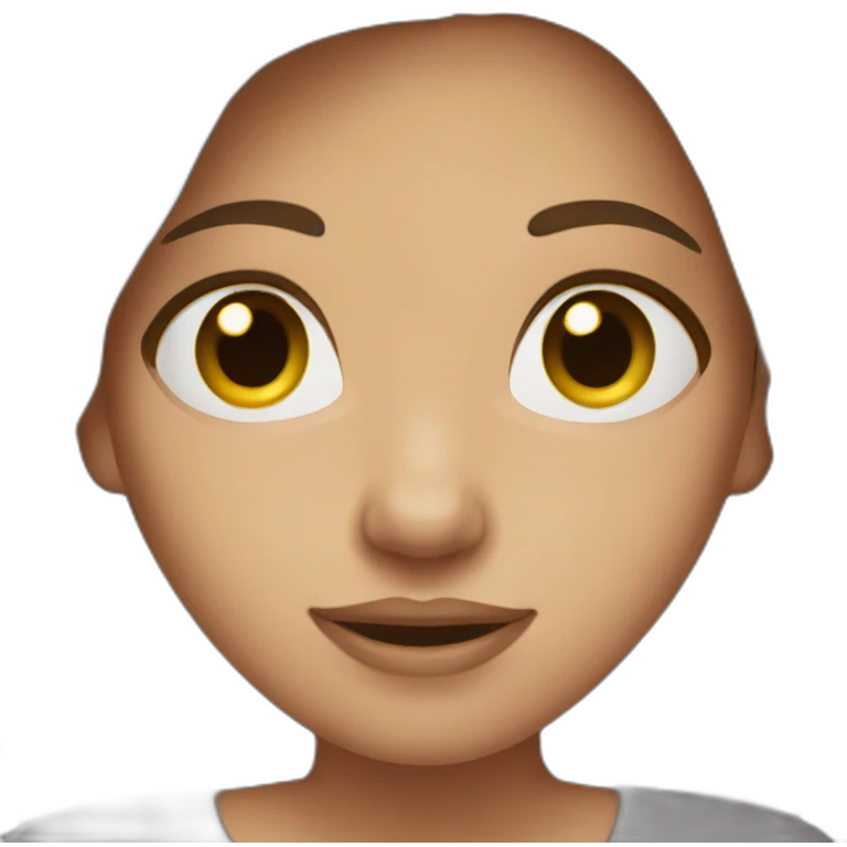 girl-brown-hair-with-macbook emoji