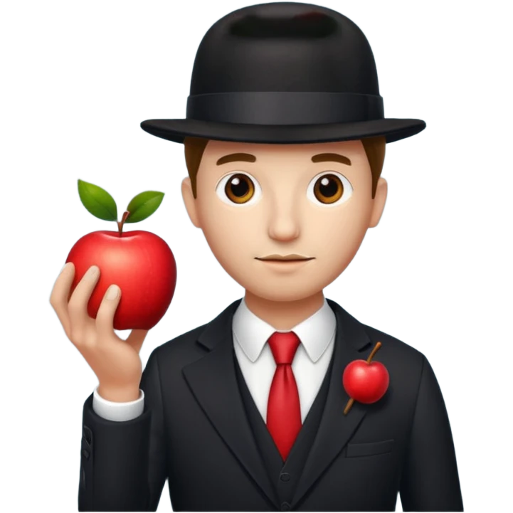 homme de magritte  emoji