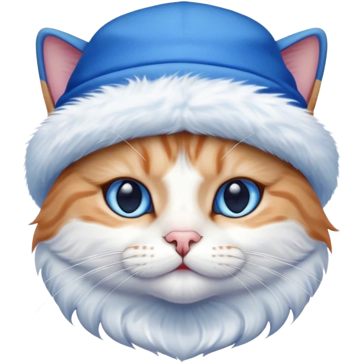 cat with a blue hat emoji