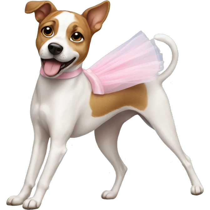 Ballerina dog emoji