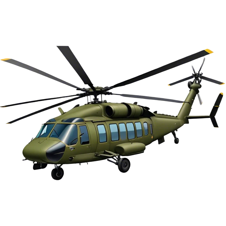 Sikorsky UH-60 Black Hawk - Sikorsky (Model Year: 2022) (Iconic colour: Olive green) emoji