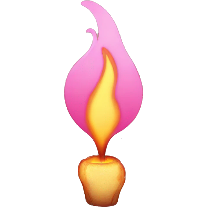 Pink fire 🔥🩷 emoji