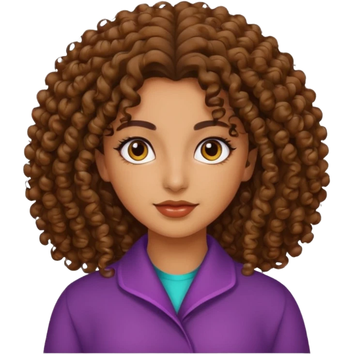 Persian curly girl emoji