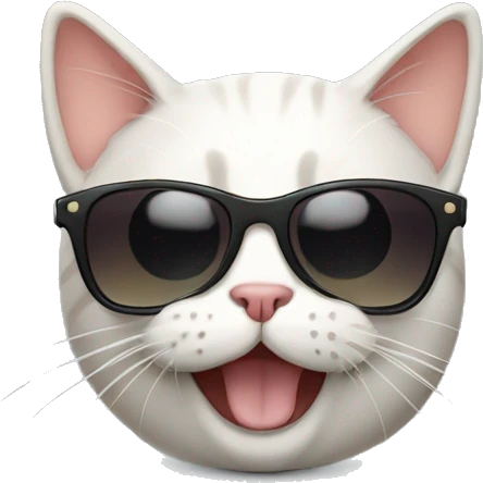 Cat with sunglasses emoji