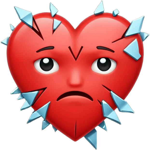 sad plus broken heart emoji
