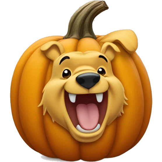Winnie the Pooh pumpkin emoji