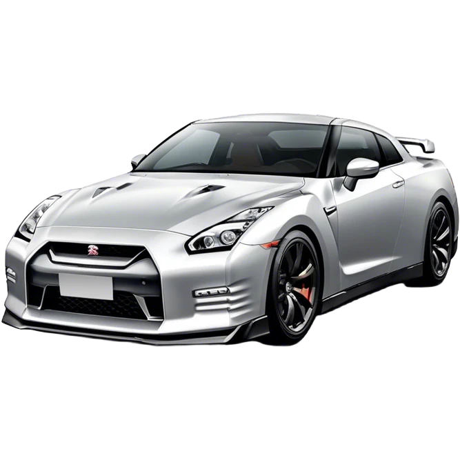Nissan GT-R - Nissan (Model Year: 2022) (Iconic colour: Silver) emoji