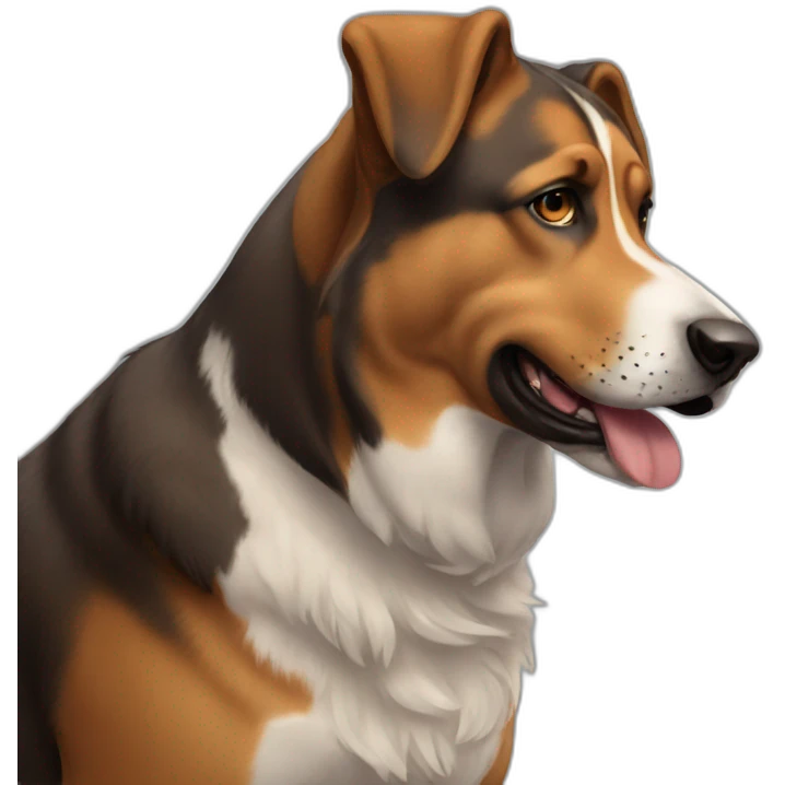 a big dog emoji
