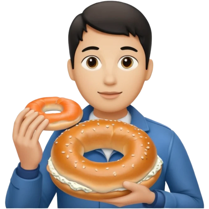 İnsan simit karışım emoji