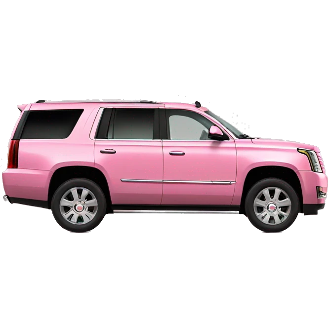 Pink Escalade truck emoji