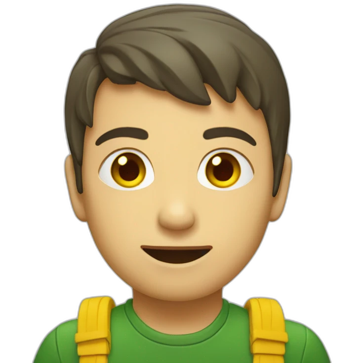 Cœur vert rouge jaune emoji