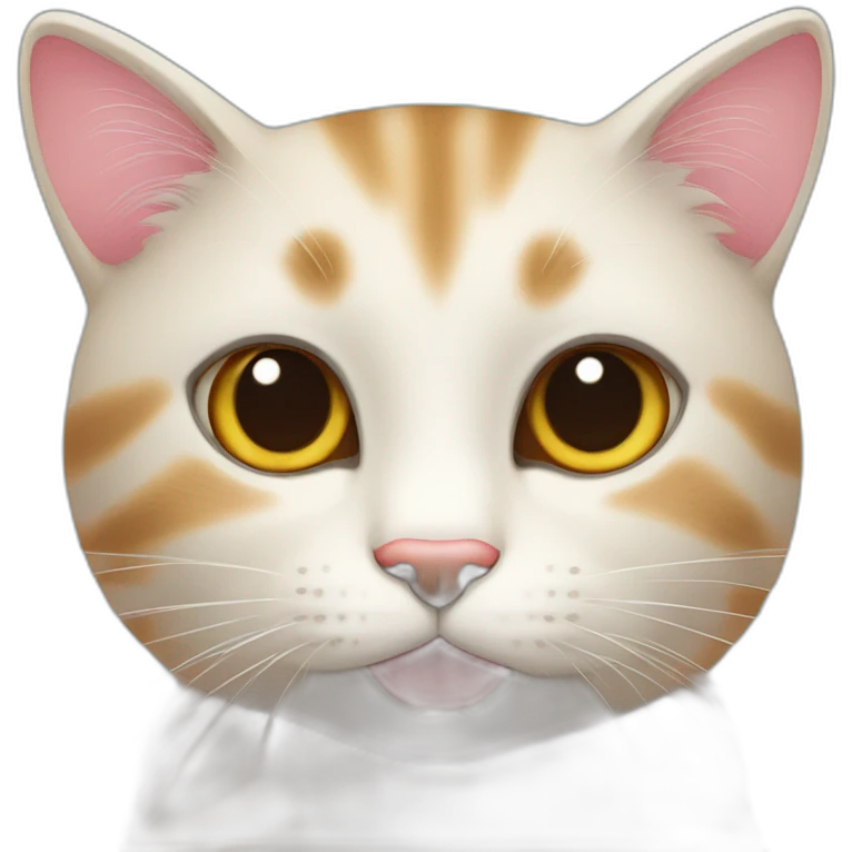 Cute cat in love emoji