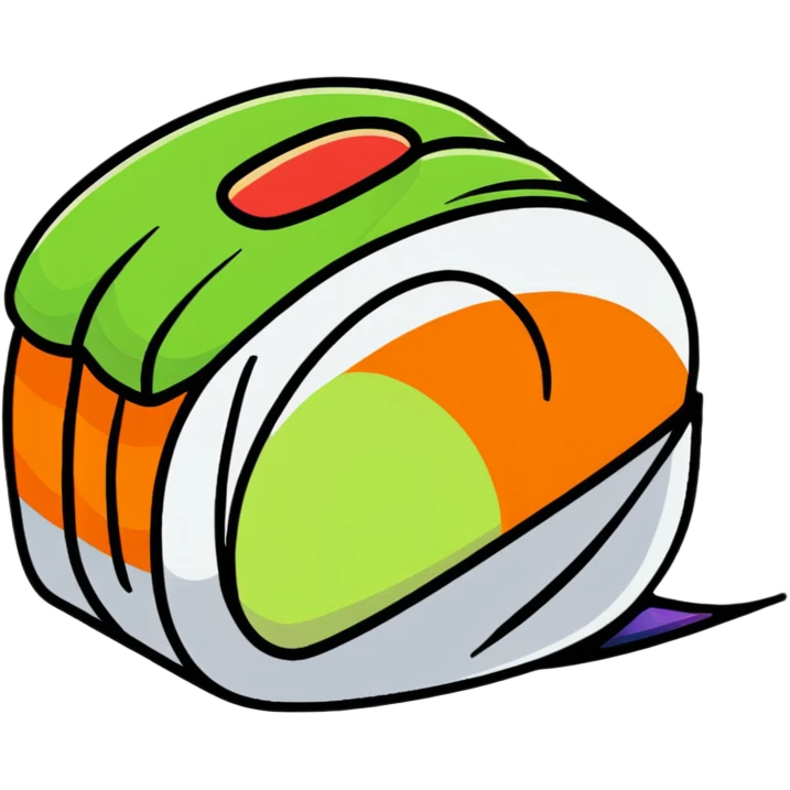 iridescent sushi emoji