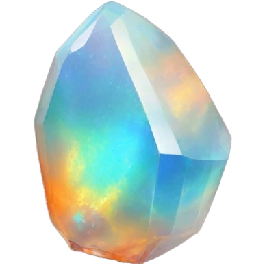 fire shape opal crystal emoji