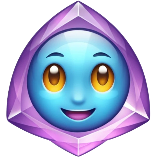 Cristal púrpura emoji