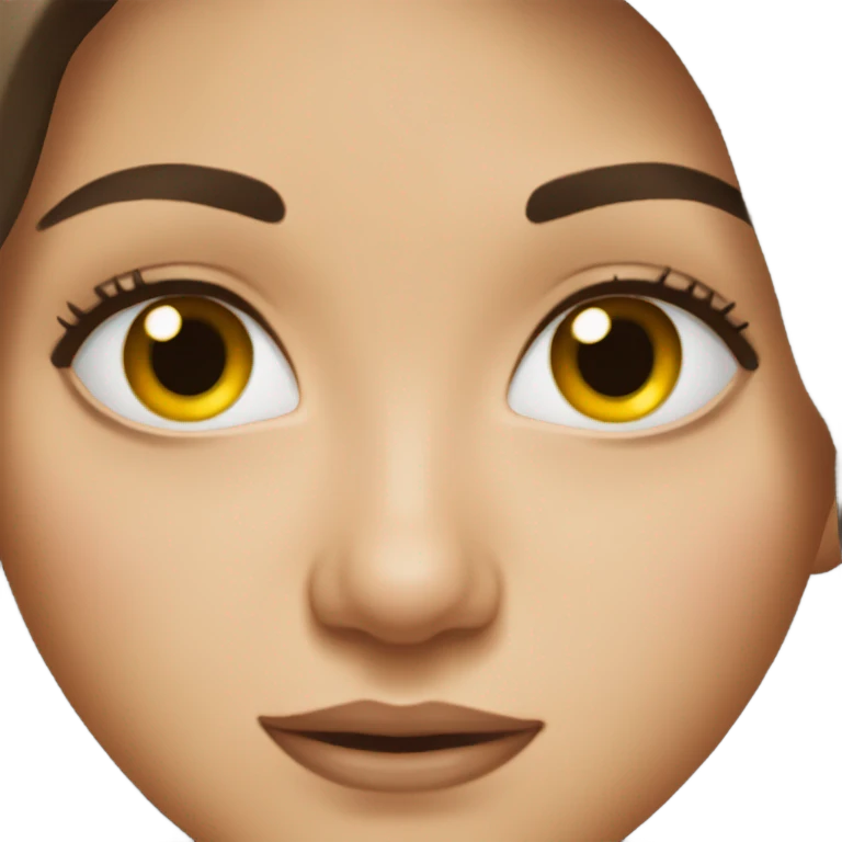 Brunette with hazel eyes emoji
