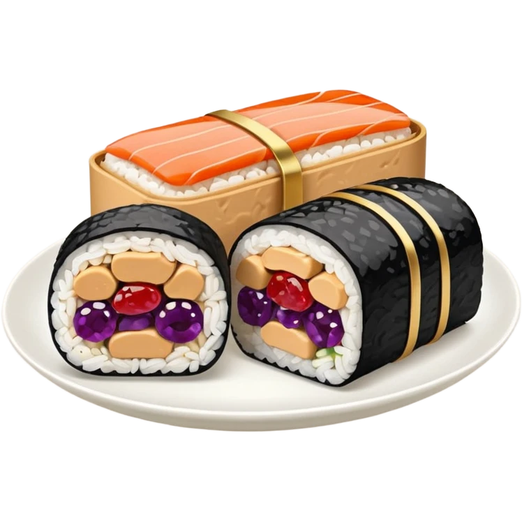 Peanut butter jelly sushi emoji