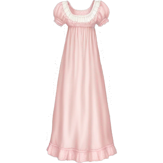 light pink victorian nightgown  emoji