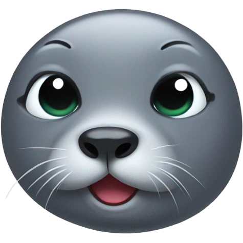 cute seal doing pleading eyes emoji