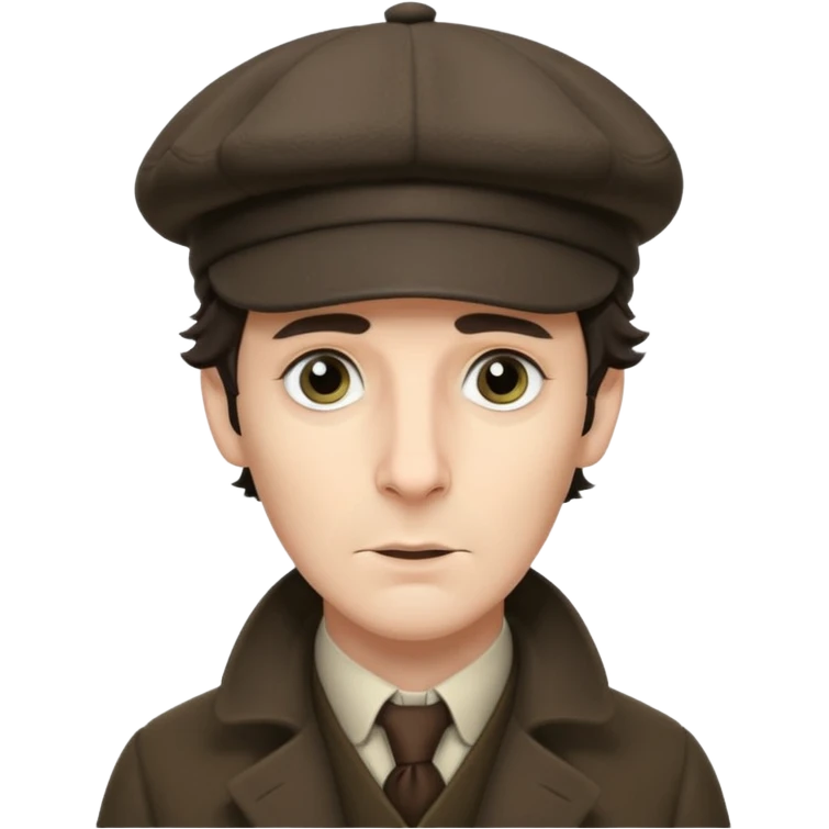 Sherlock Holmes with deerstalker hat without mustache and cigarette  emoji