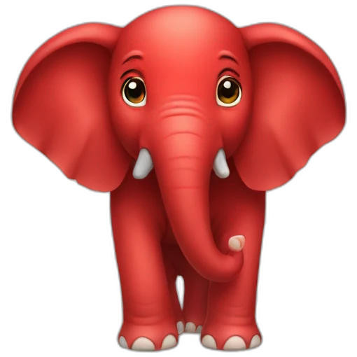 red elephant emoji