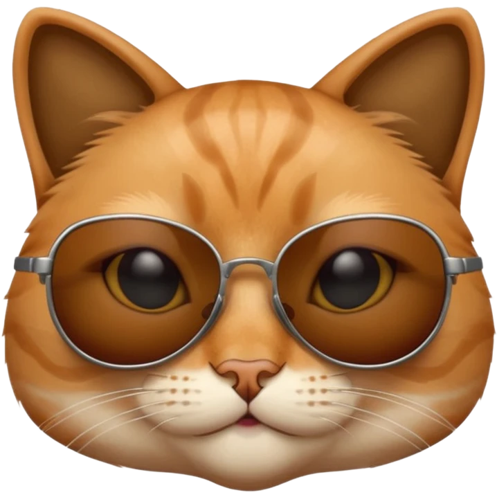 Cat wearing sunglasses emoji
