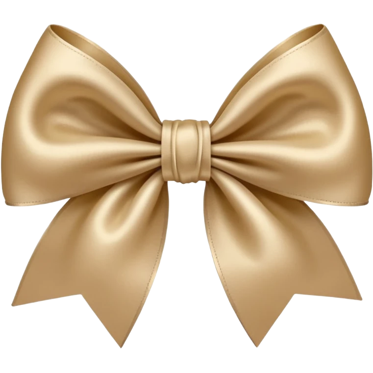 Beige bow emoji