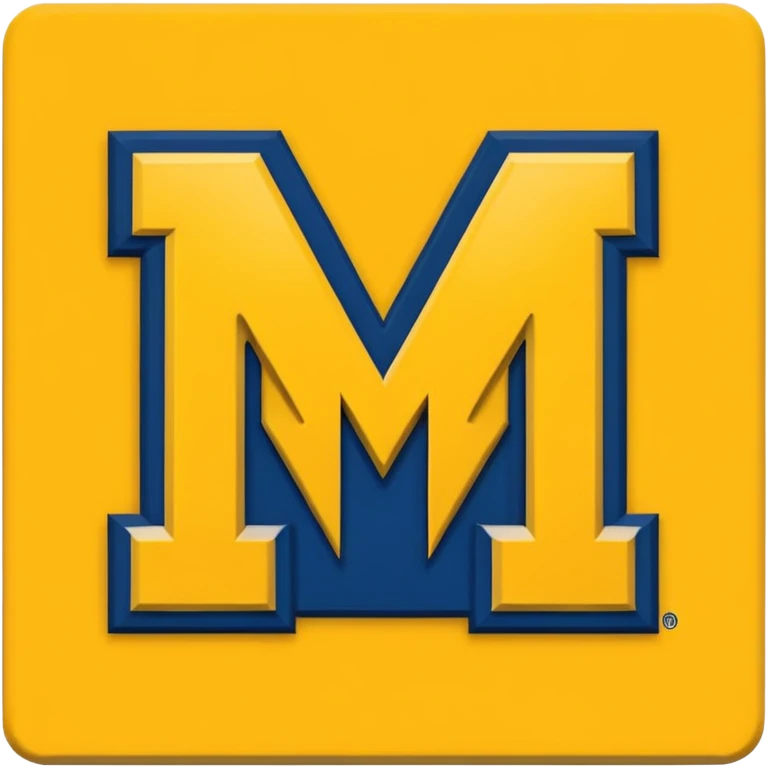 Michigan Wolverines logo emoji