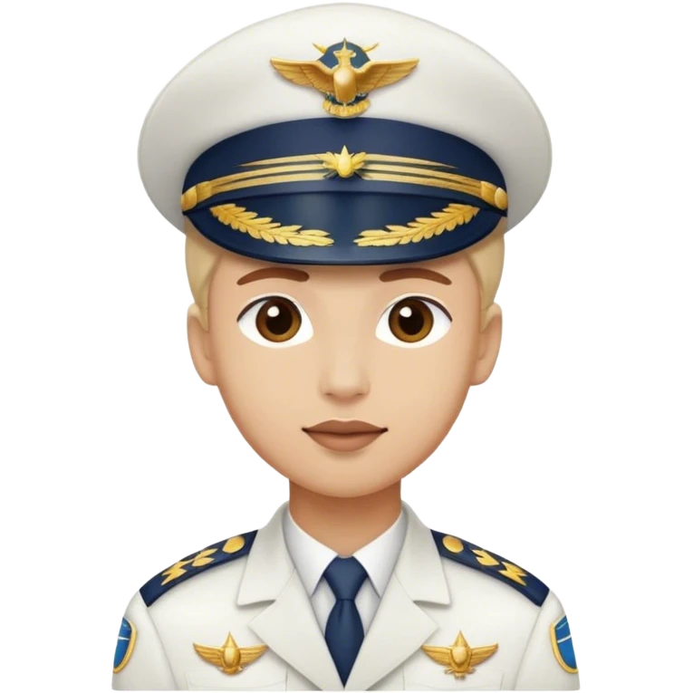flight captain hat only emoji