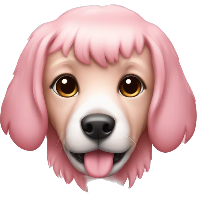 Dogs pink cute emoji