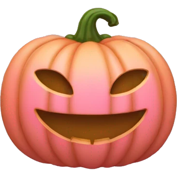 Pink pumpkin emoji