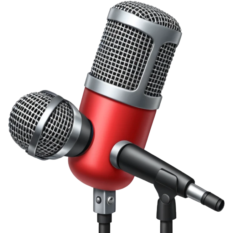 singer stage microphone emoji