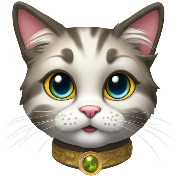 Super rich cat emoji