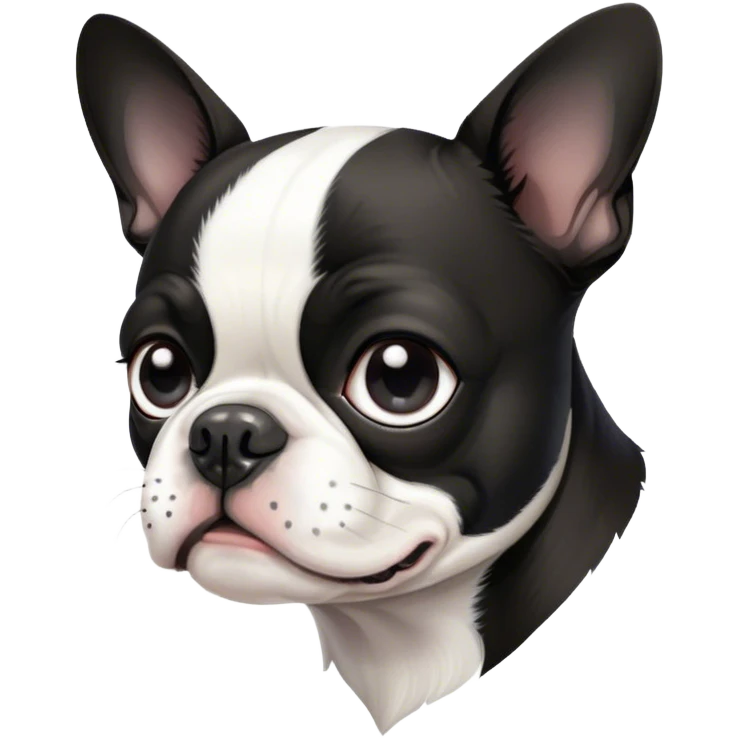 Cute Boston terrier  emoji