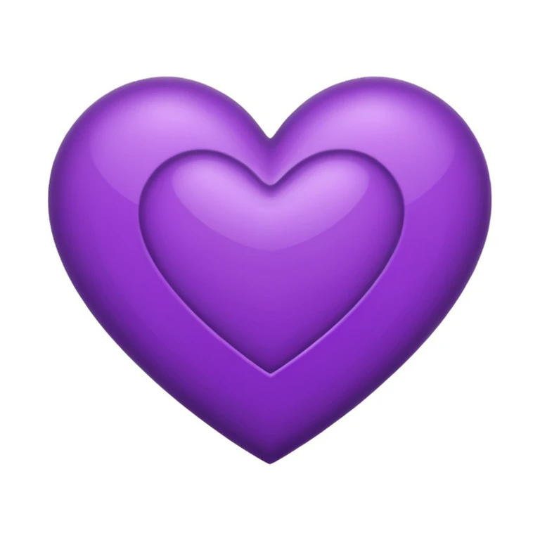 purple heart with a geometric pattern emoji